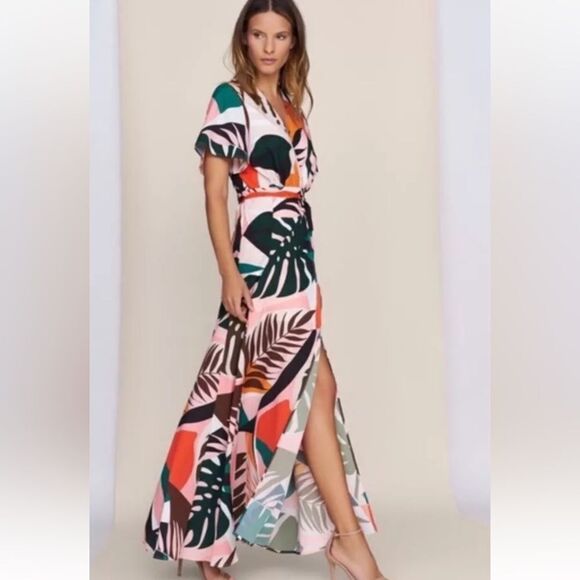 Anthropologie Dresses & Skirts - Anthropologie Hutch Kiera Tropical Wrap Maxi Dress  | Size XS